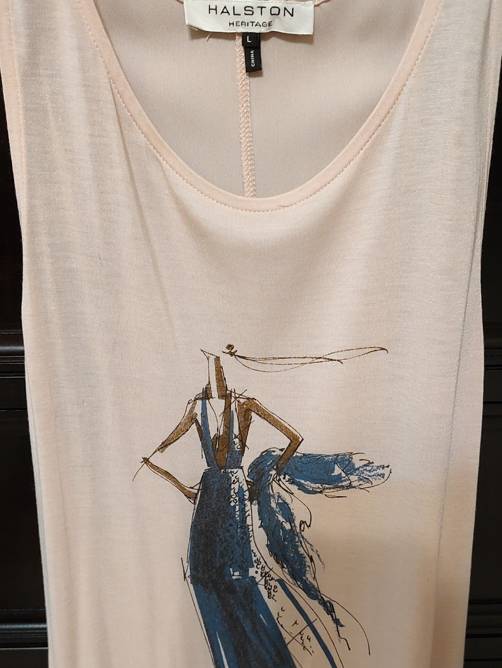 Halston Heritage Graphic Tank, Large